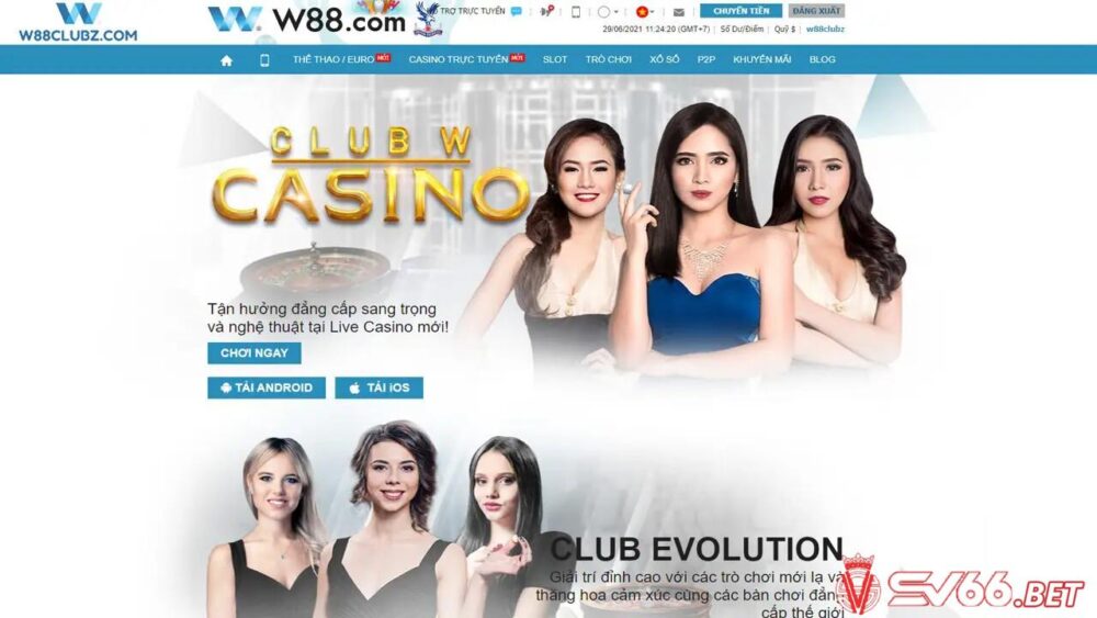 Top 3: Nhà cái cá cược Casino online W88